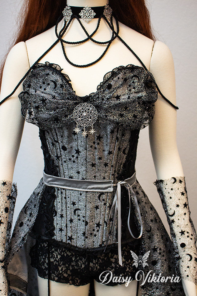 Silver Moon Witch Corset