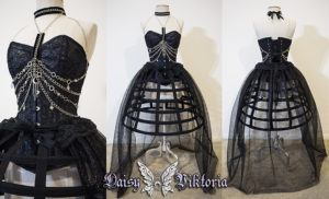 celestial harness corset gown