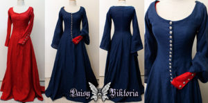 Miranda the tempest cotehardie kirtle medieval gown