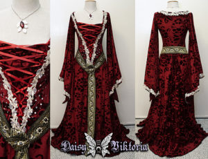 red elf gown