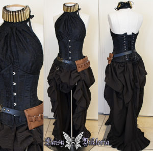 steampunk bustle and corset