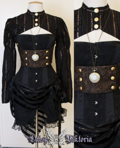 steampunk corset vest shrug