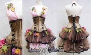 steampunk faerie corset dress