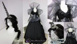 Storm Elemental gothic ballgown