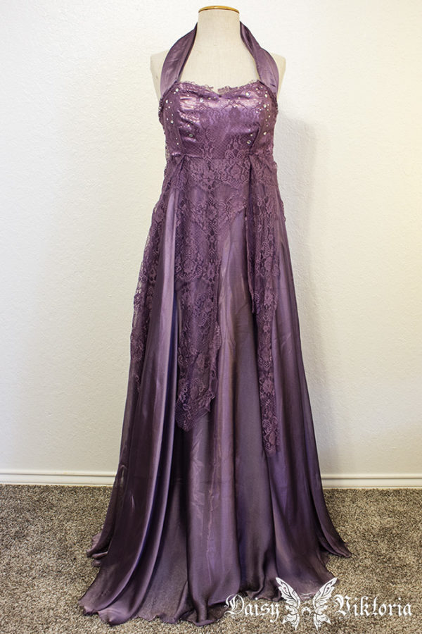 purple lace chiffon elf princess gown