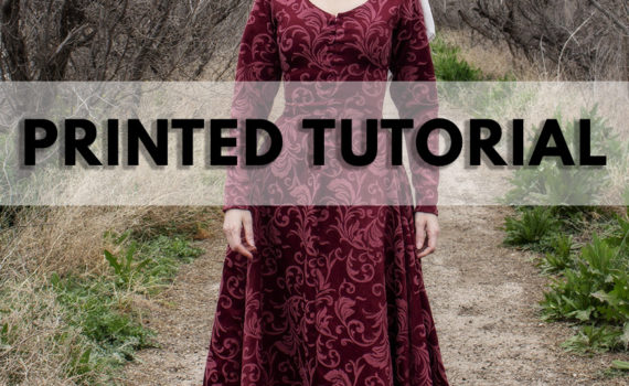 Medieval Gown cotte kirtle printed tutorial book