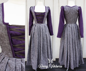 Renaissance Dress - Kirtle, Gown, 16th century SCA Faire garb - PDF ...