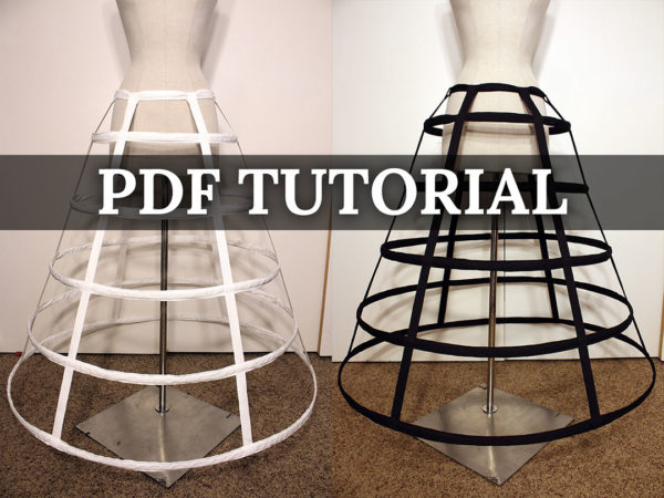PDF hoop skirt cosplay pattern tutorial