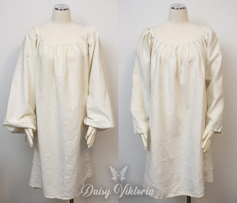 Renaissance Chemise - Shift or Smock for 16th century SCA Faire Larp ...