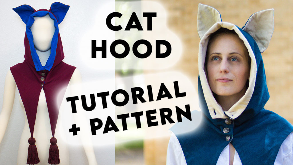 MEDIEVAL CAT HOOD TUTORIAL + PATTERN: How To Become Ye Olde Cat Lady ...