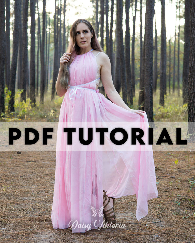 Chiffon Goddess Gown - PDF Sewing Tutorial - Daisy Viktoria