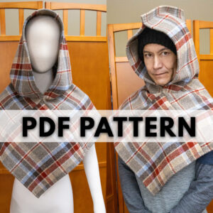 Medieval / Viking Skjoldehamn Hood PDF Pattern and Tutorial – Larp, Reenactment, Cosplay, Fantasy Costume XS-XXL