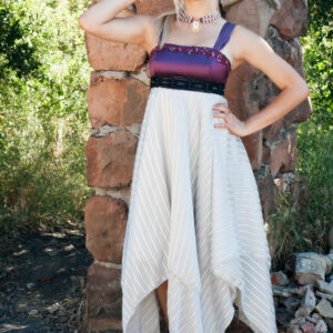 Fairy Dress - Purple and Silver White Chiffon